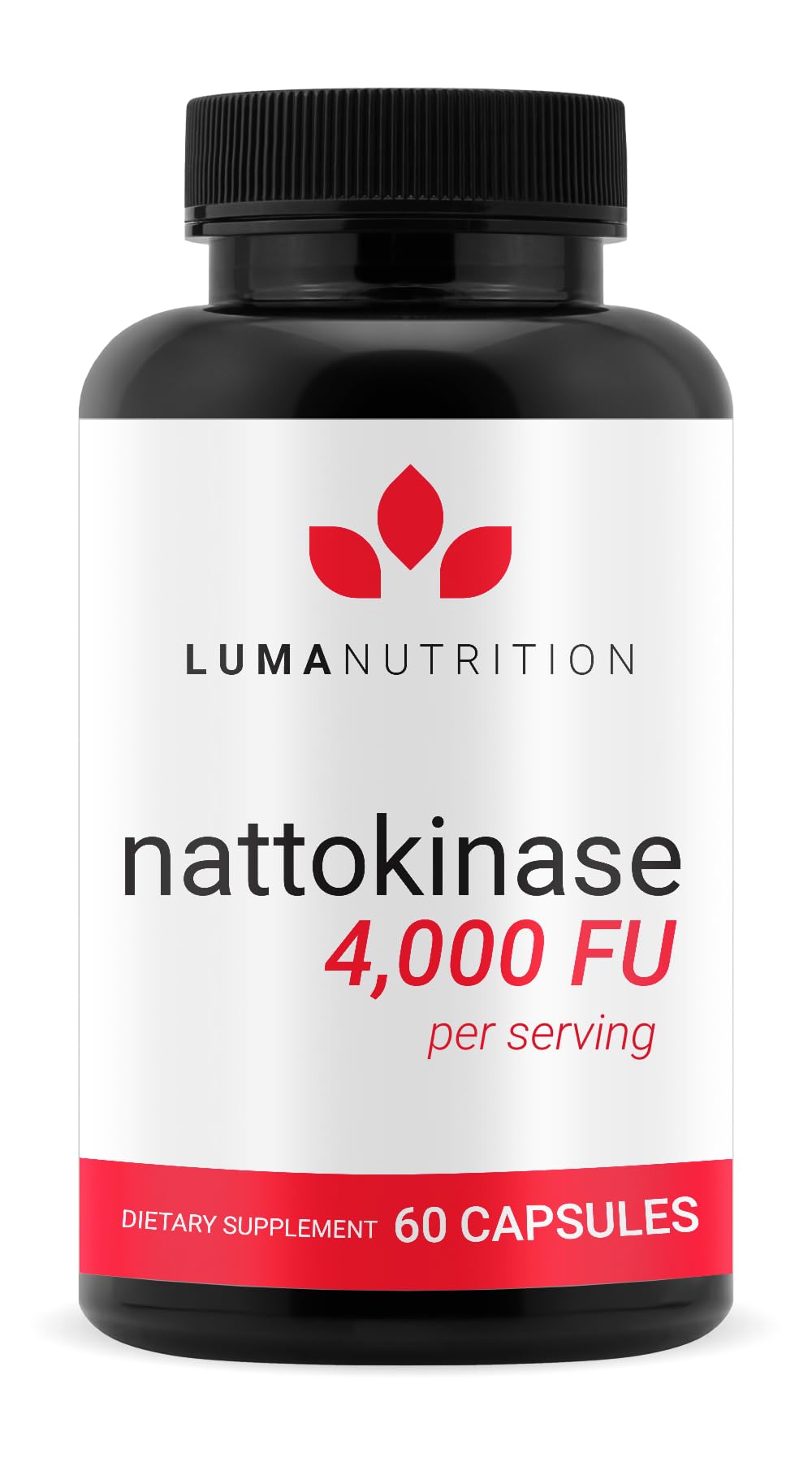 Luma Nutrition Nattokinase Supplement - Natto 4000 FU Per Serving, Premium Heart Health Support - Vegan & Gluten Free - 60 Capsules