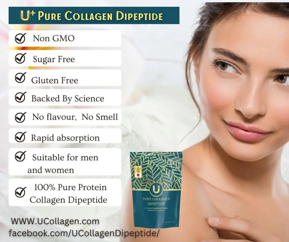 U+ Pure Collagen Dipeptide Supplement - Advanced Hydrolyzed Collagen Powder for Skin, Hair U+ Pure Collagen Au supplements