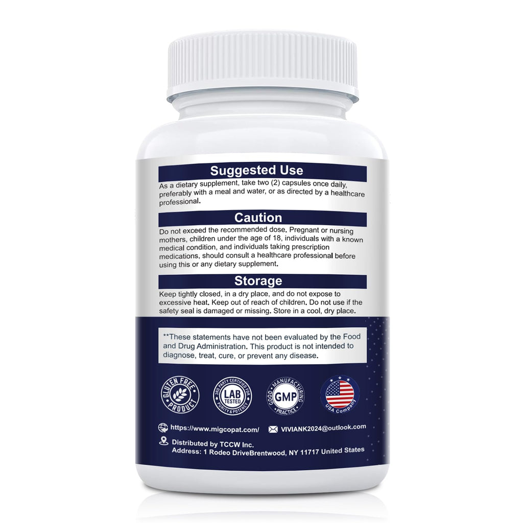Migcopat Probiotic Prebiotic, Postbiotic & Digestive Enzymes for Digestive Health, 80 Billion CFU Probiotics Complete Gut Support with Berberine, Cinnamon, L-Glutamine