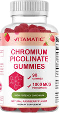 Vitamatic Chromium Picolinate 1000 mcg - 90 Gummies - High Potency Chromium Vitamatic Au supplements