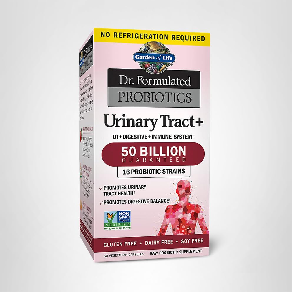 Garden of Life Dr. Formulated Probiotics Urinary Tract+ - 50 Billion CFU - Supports Digestive, Immune & Urinary Tract Health