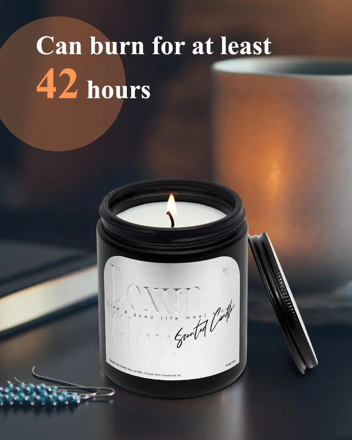 Aromatherapy Candle, Handcrafted with Natural Soy Wax and Essential Oils for Home Scented Appreciation Dexun Glow Au supplements