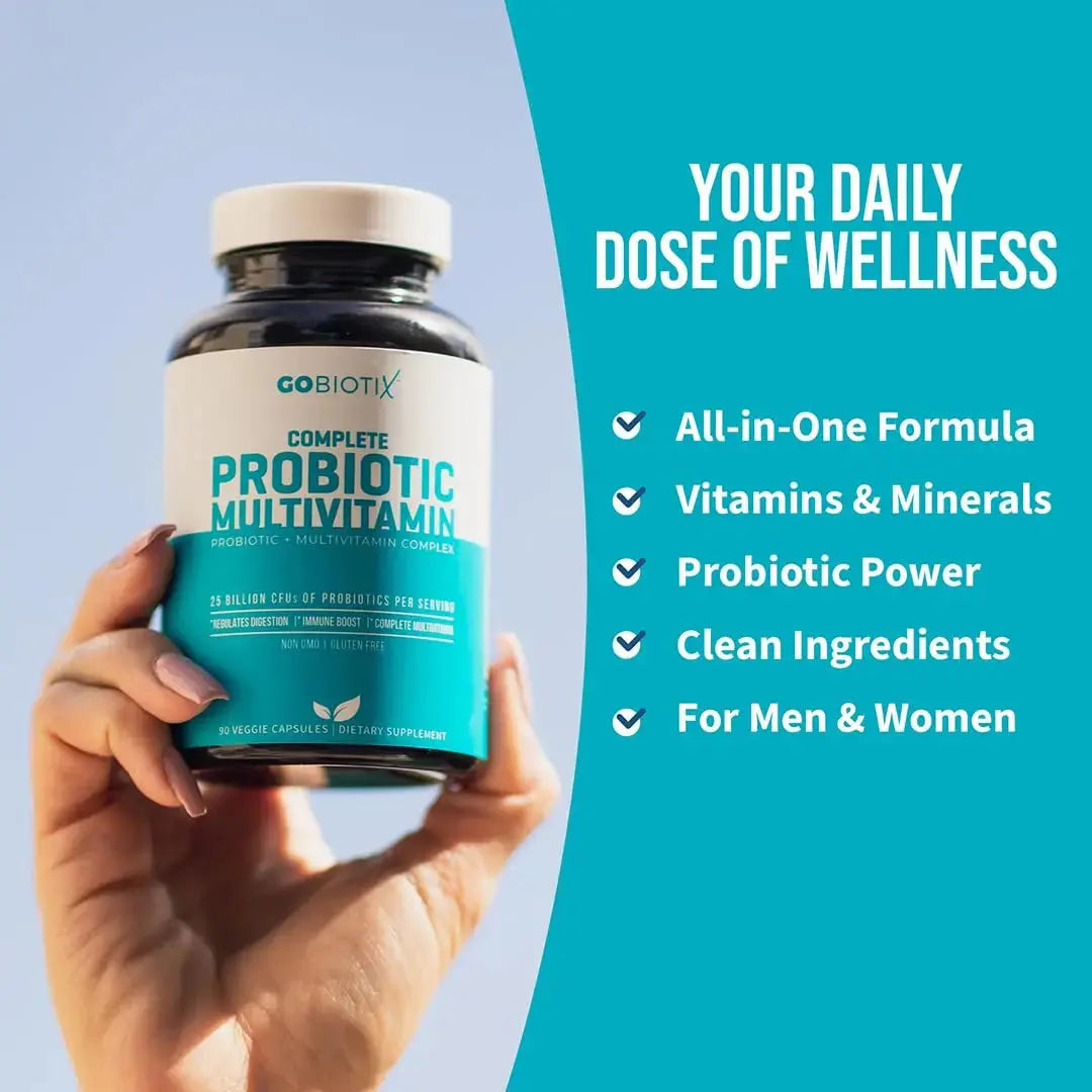 GOBIOTIX Multivitamin with Probiotics and Digestive Enzymes - 25 Billion CFU - Digestive Health, Probiotics for Women and Men GOBIOTIX Au supplements