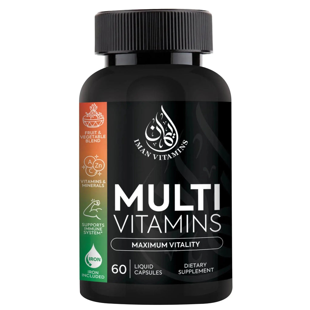 Iman Vitamins Halal Complete Multivitamin Capsules for Adults Men & Women | 42 Fruit & Vegetable Blend Iman Vitamins Au supplements