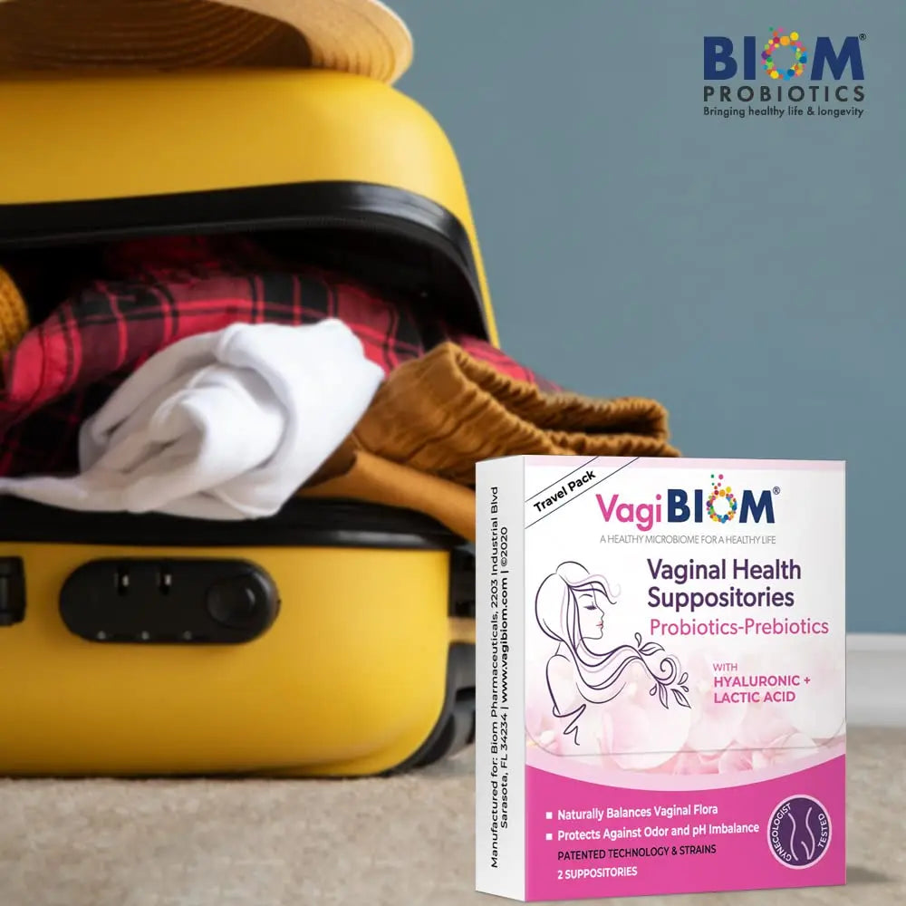 VagiBiom Probioitc Suppository Convenient Travel Pack with 2 Suppositories VagiBiom Au supplements