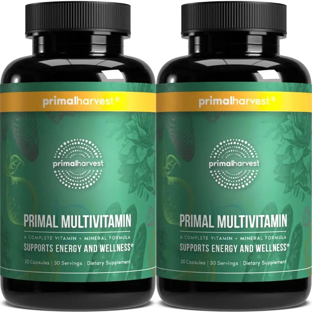 Primal Harvest Primal Multivitamin - Daily Multi-Vitamin Supplement with 21 Essential Vitamins & Minerals for Women & Men (2 Pack (30 Count)) Primal Harvest Au supplements