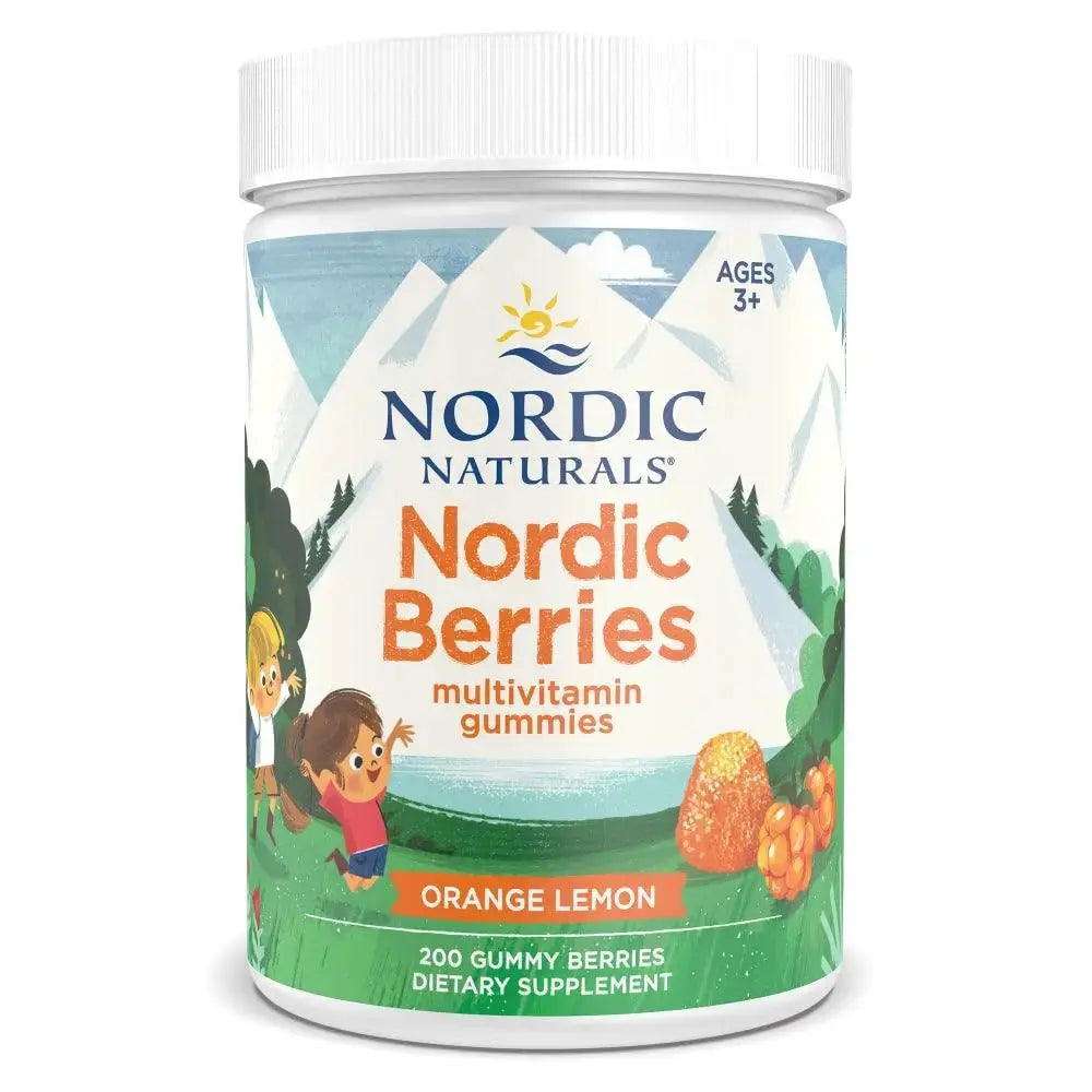 Nordic Naturals Nordic Berries, Citrus - 200 Gummy Berries - Great-Tasting Multivitamin for Ages 2+ - Growth, Development Nordic Naturals Au supplements