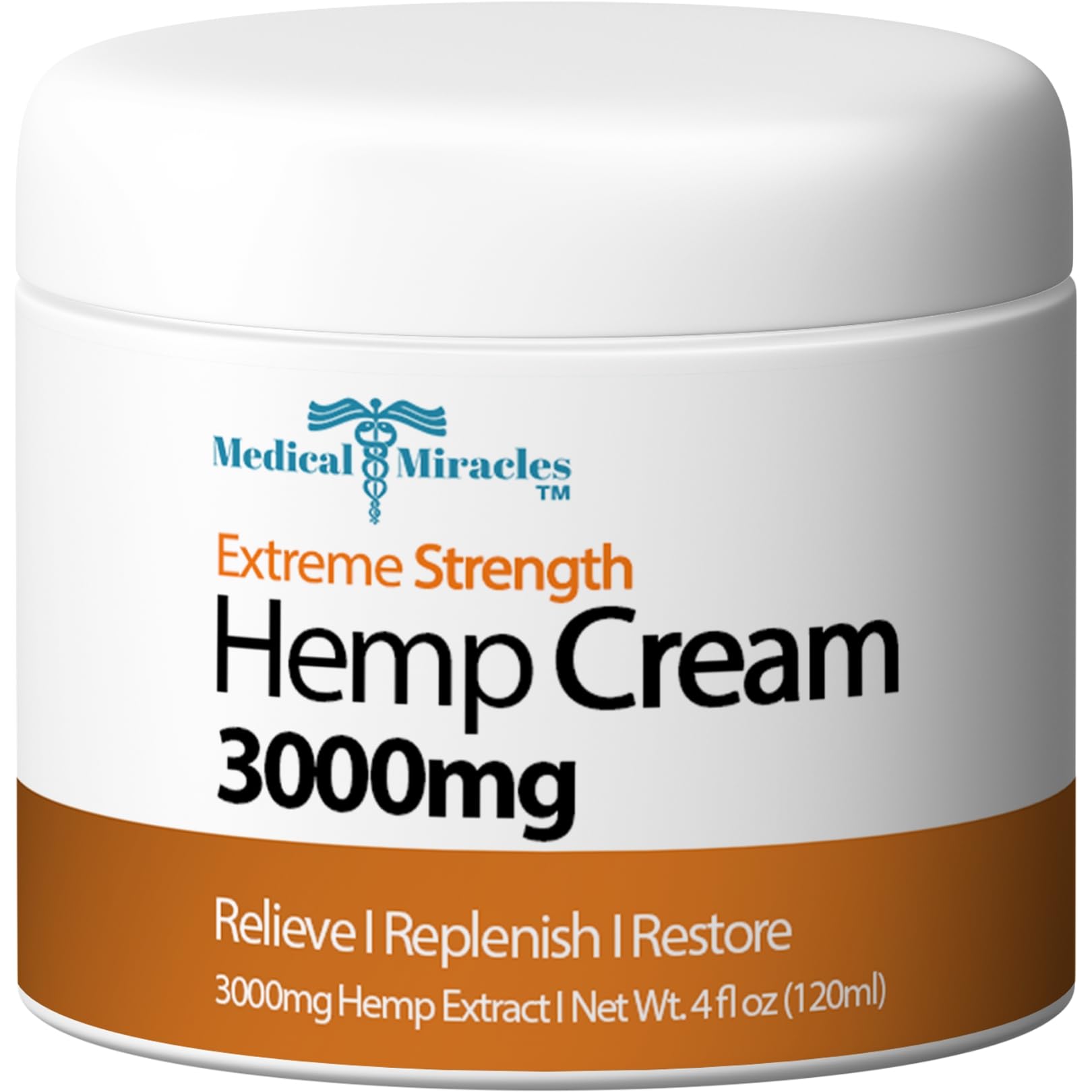 Medical Miracles Hemp Relief Cream - Ideal for Muscles, Joints, Neck, Back, Elbows, Hands, Feet, and Knees - (3000mg) Medical Miracles Au supplements