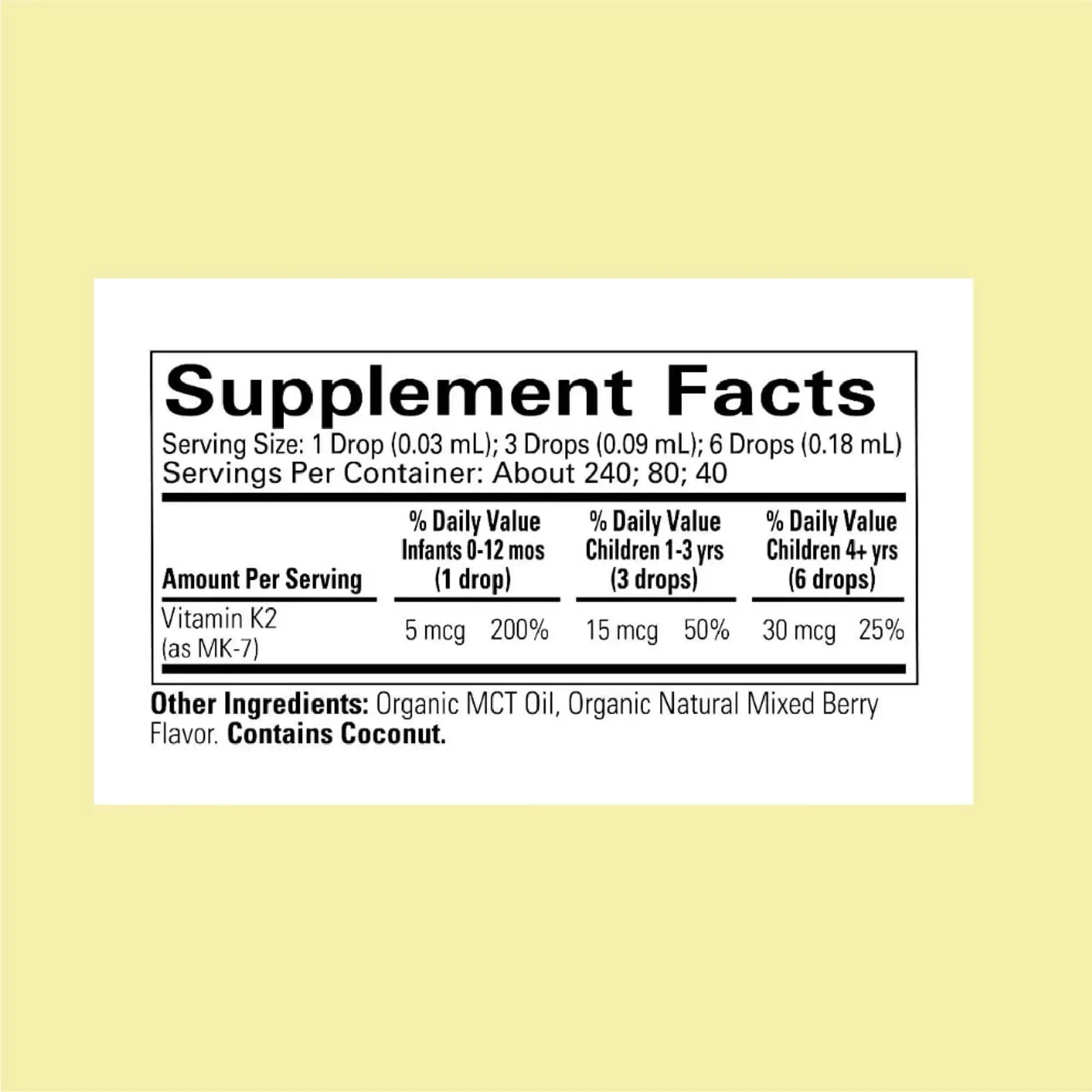 CHILDLIFE Essentials Organic Vitamin K2 Drops - Infant Toddler Baby Vitamin K, K2 Supplement, Vitamin K2 MK7, Liquid K2, Vitamin K Drops CHILDLIFE ESSENTIALS Au supplements