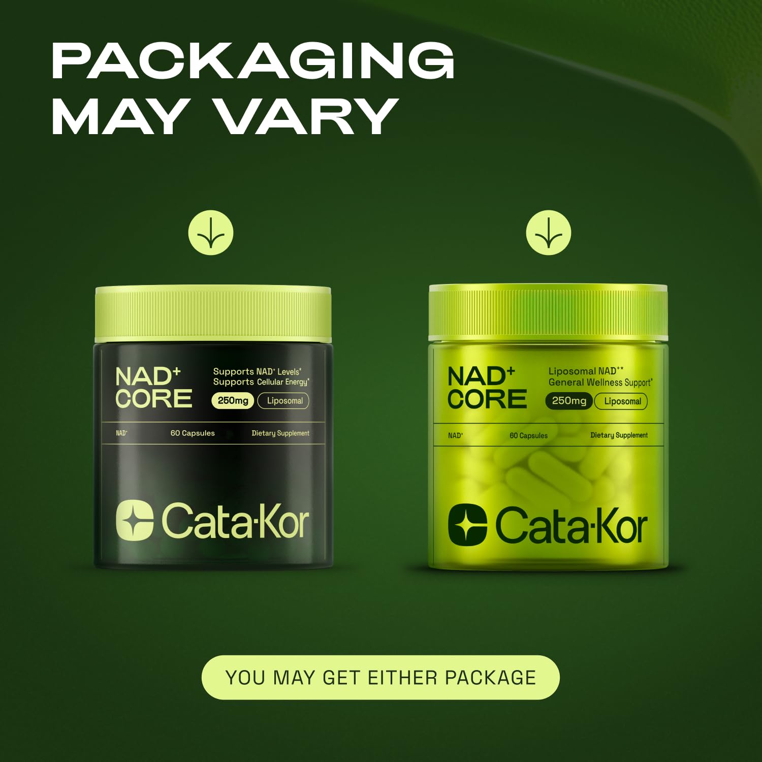 Cata-Kor NMN Supplement Alternative – Liposomal NAD+ Supplement – Third-Party Tested – NAD CORE – 30-Day Supply – 60 Capsules Cata-Kor Au supplements