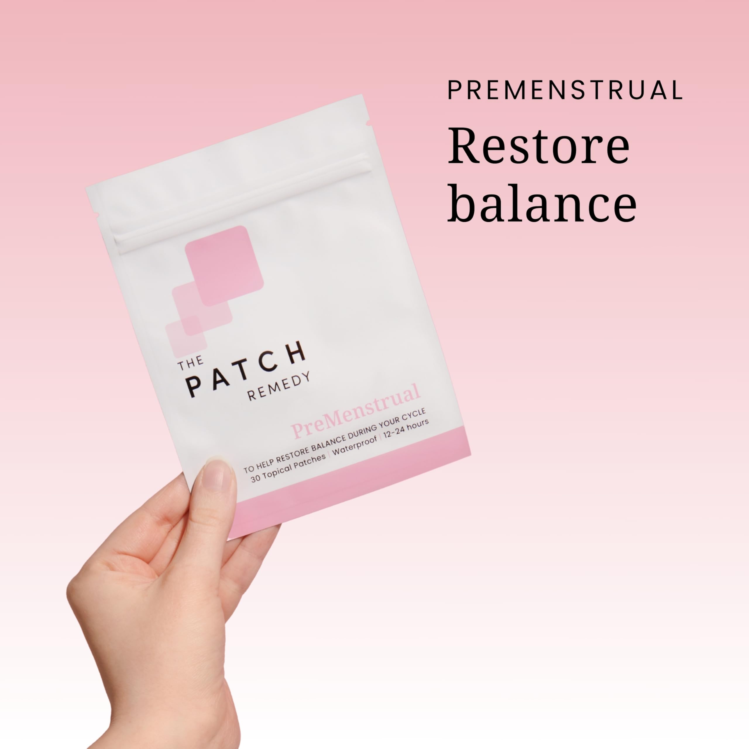 The Patch Remedy Period Patch & Iron Patches Kit - 30 PMS Menstrual Patches for Women with Vitex Chasteberry, Magnesium, Evening Primrose Oil, Dong Quai Extract, Curcumin, Vitamin B6 & E, Iron The Patch Remedy Au supplements