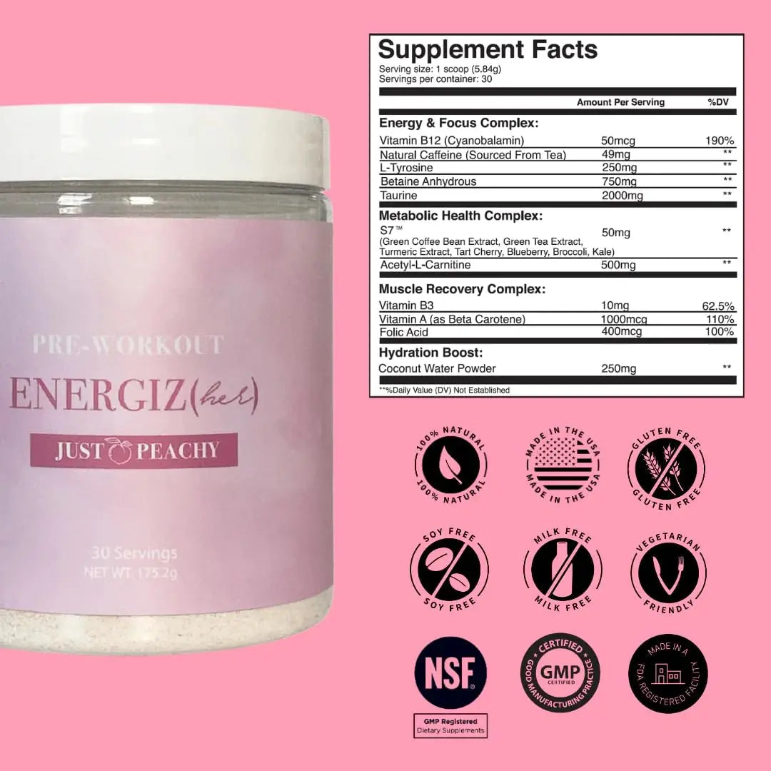 S'moo ENERGIZ(her) Pre Workout Supplement - Preworkout Energy Powder - 30 Servings S'moo Au supplements