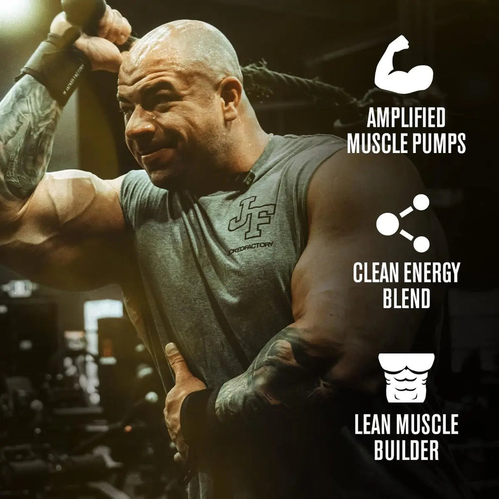 Jacked Factory Nitrosurge Build Pre Workout with Creatine for Muscle Building - Con Cret Creatine Powder & elevATP for Intense Energy, Powerful Pump, Jacked Factory Au supplements