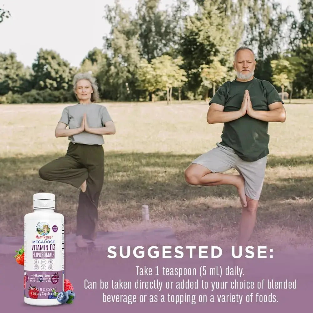 MaryRuth Organics Kids Multivitamin Liposomal (Strawberry Cherry & Vanilla) & Vitamin D3 Liposomal (Mixed Berry) Clean Label Project Verified MARYRUTH'S Au supplements