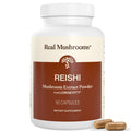 Real Mushrooms Reishi Mushroom Capsules - Handpicked Organic Mushroom Extracts