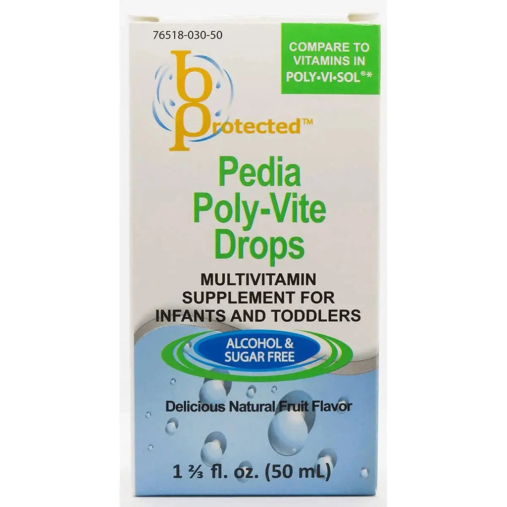 Pedia Poly-Vite Drops 1 2/3 fl Ounce Liquid B Protected Au supplements