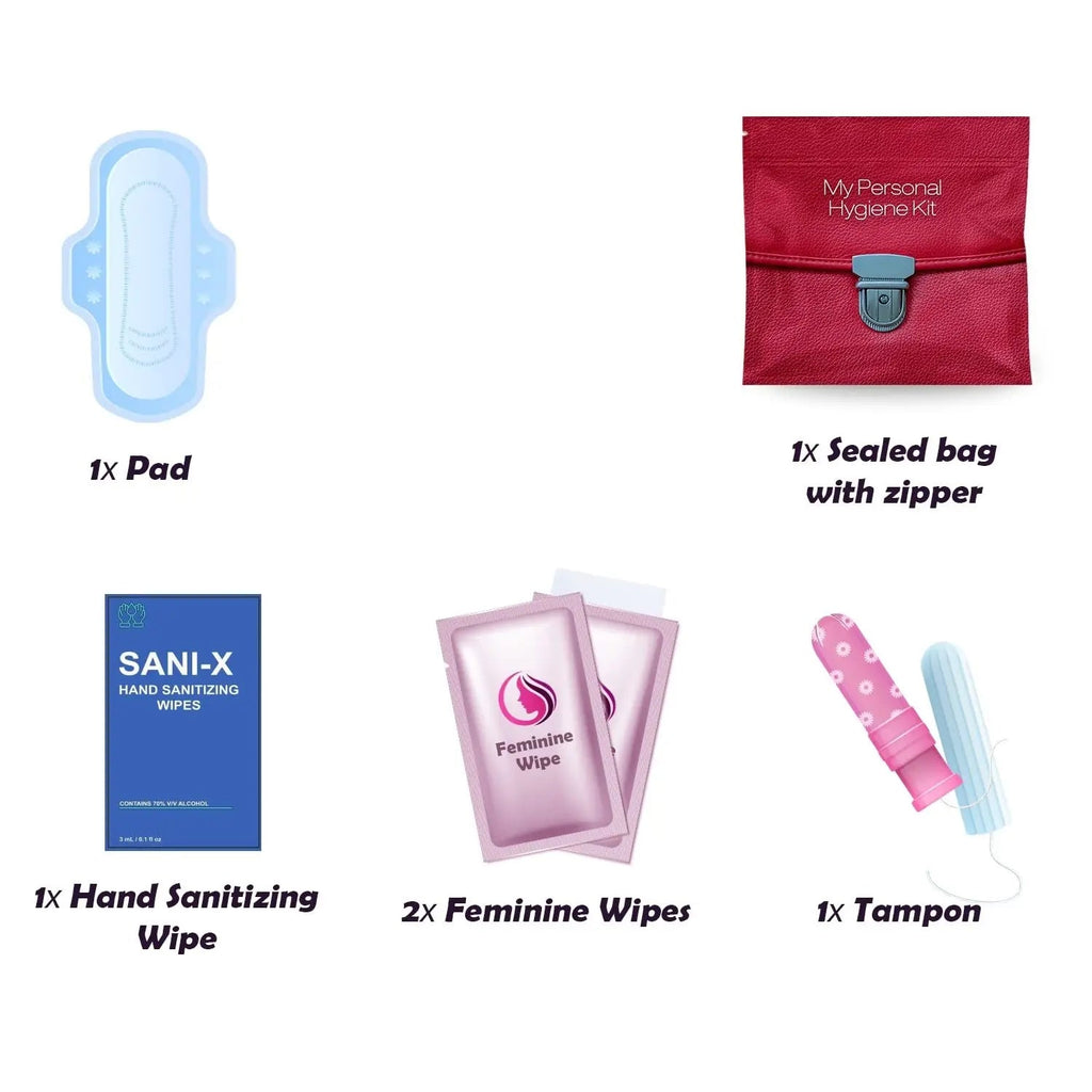 Menstrual Kit All-in-One | Convenience on The Go | Single Period Kit Pack for Travelling, Tweens pH Advantage Au supplements