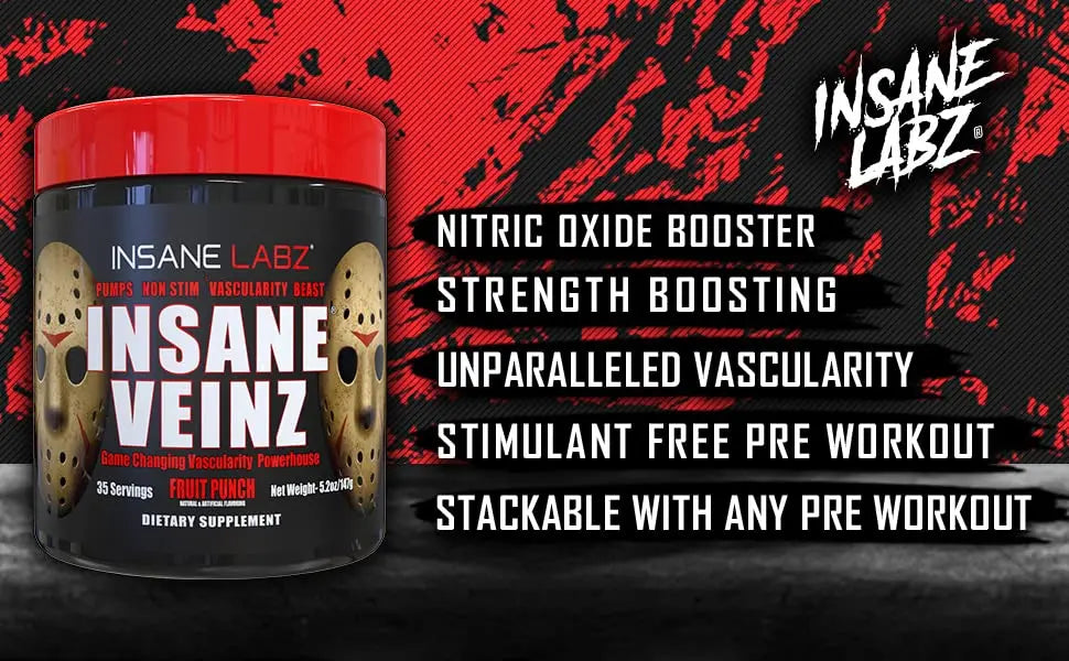 Psychotic, and Insane Veinz, Pre Workout Stack (Fruit Punch) Insane Labz Au supplements