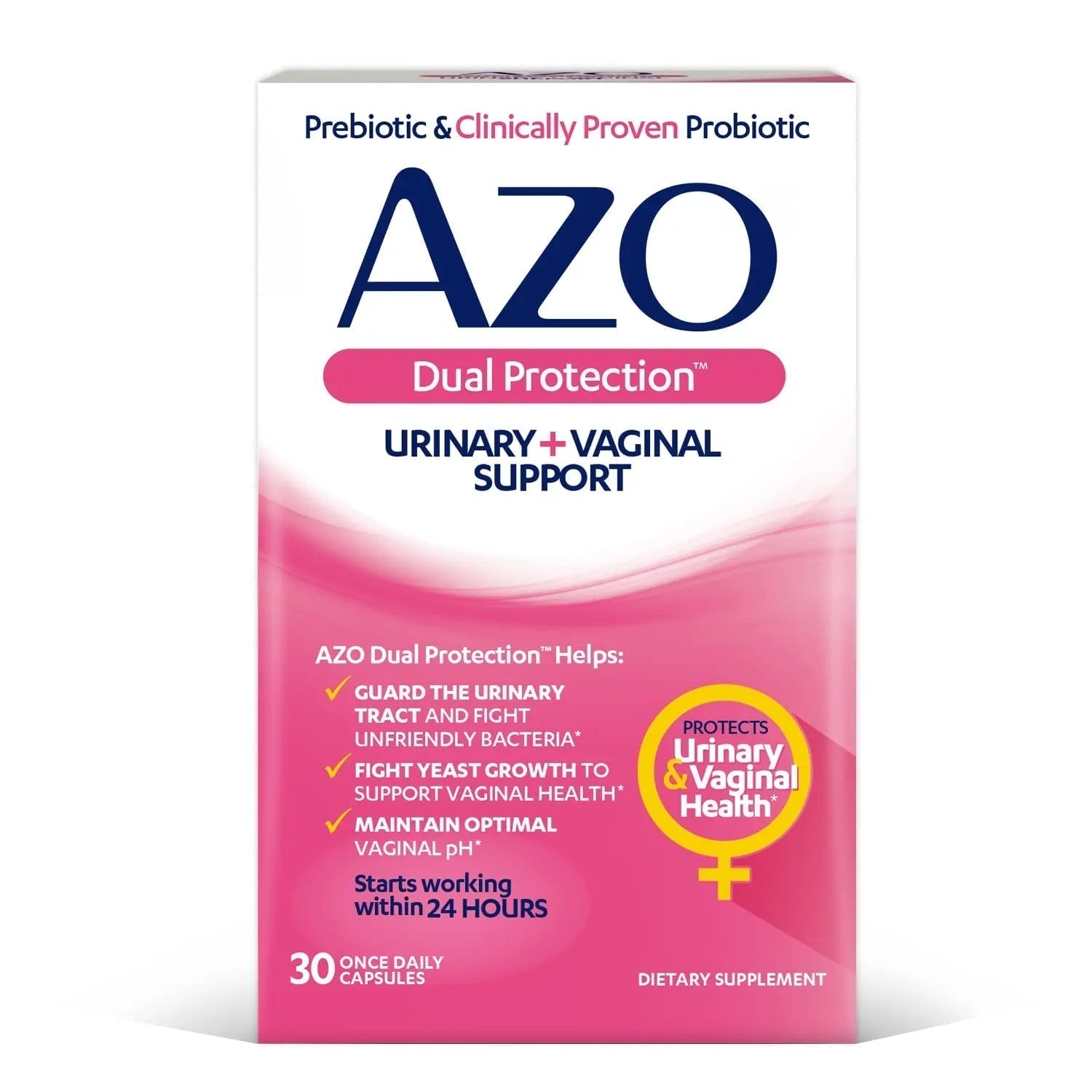 AZO Bladder Control with Go-Less® & Weight Management Dietary Supplement & Dual Protection | Urinary + Vaginal Support* AZO Au supplements