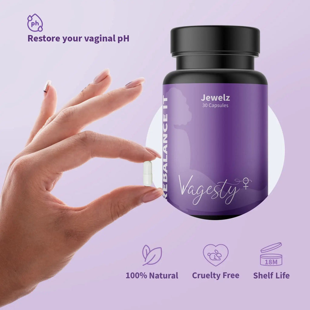Vagesty Jewelz boric Acid Vaginal Suppositories, 100% Pure boric Acid, rebalance Vaginal pH Vagesty Au supplements