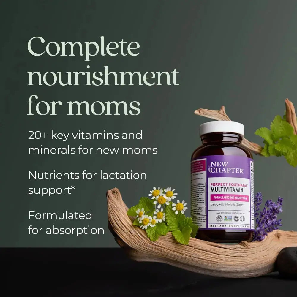 New Chapter, Postnatal Vitamins Lactation Supplement, Complete Multivitamin with Fermented Vitamin D3 + B Vitamins New Chapter Au supplements