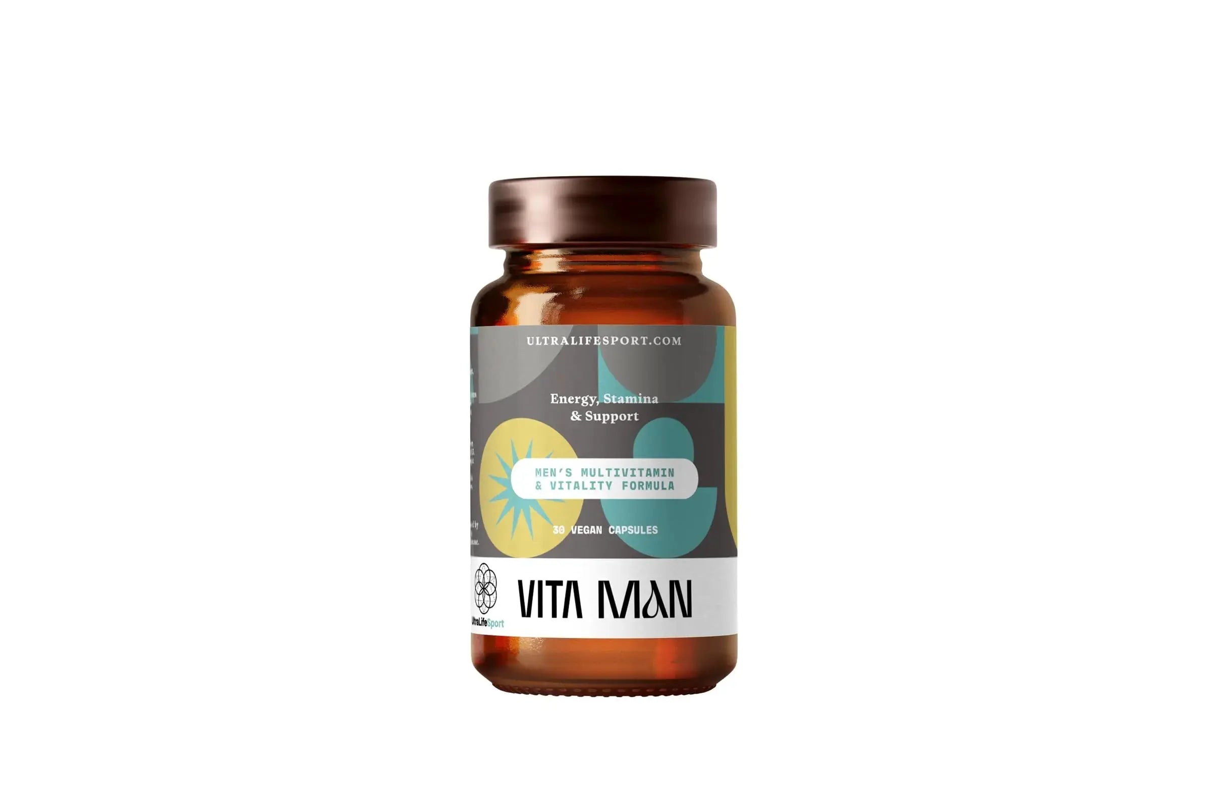 Ultra Life Sport - VITA Man Premium Men's Multivitamin - 30 Capsule Daily Vitamins for Men with Vitamin E, K2 MK-7, and B Vitamins for Maximum Absorption Ultra Life Sport Au supplements