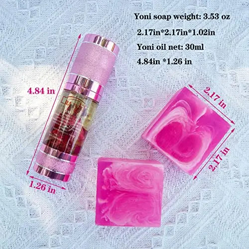 Matchone 3 PCS Yoni Soap Bar & Essential Oil, PH Balance Eliminates Odor Heals and Soothes Matchone Au supplements