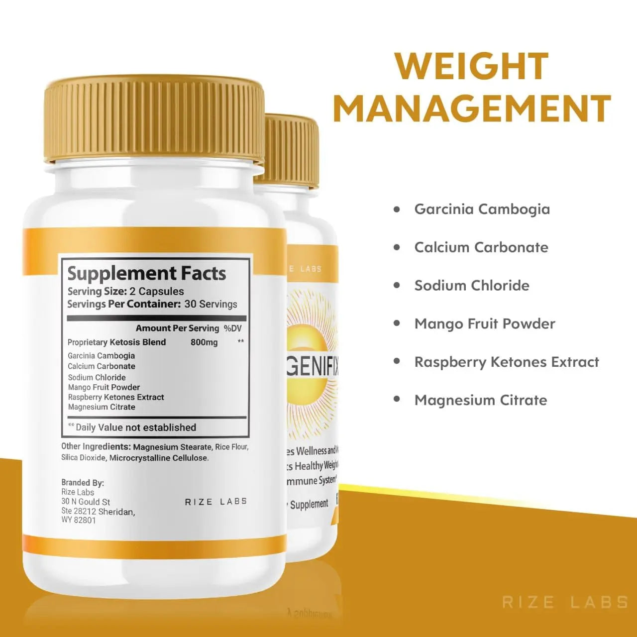rize labs (2 Pack) Progenifix Weight Loss Supplement, Progenifix Capsules Total Body Wellness rize labs Au supplements