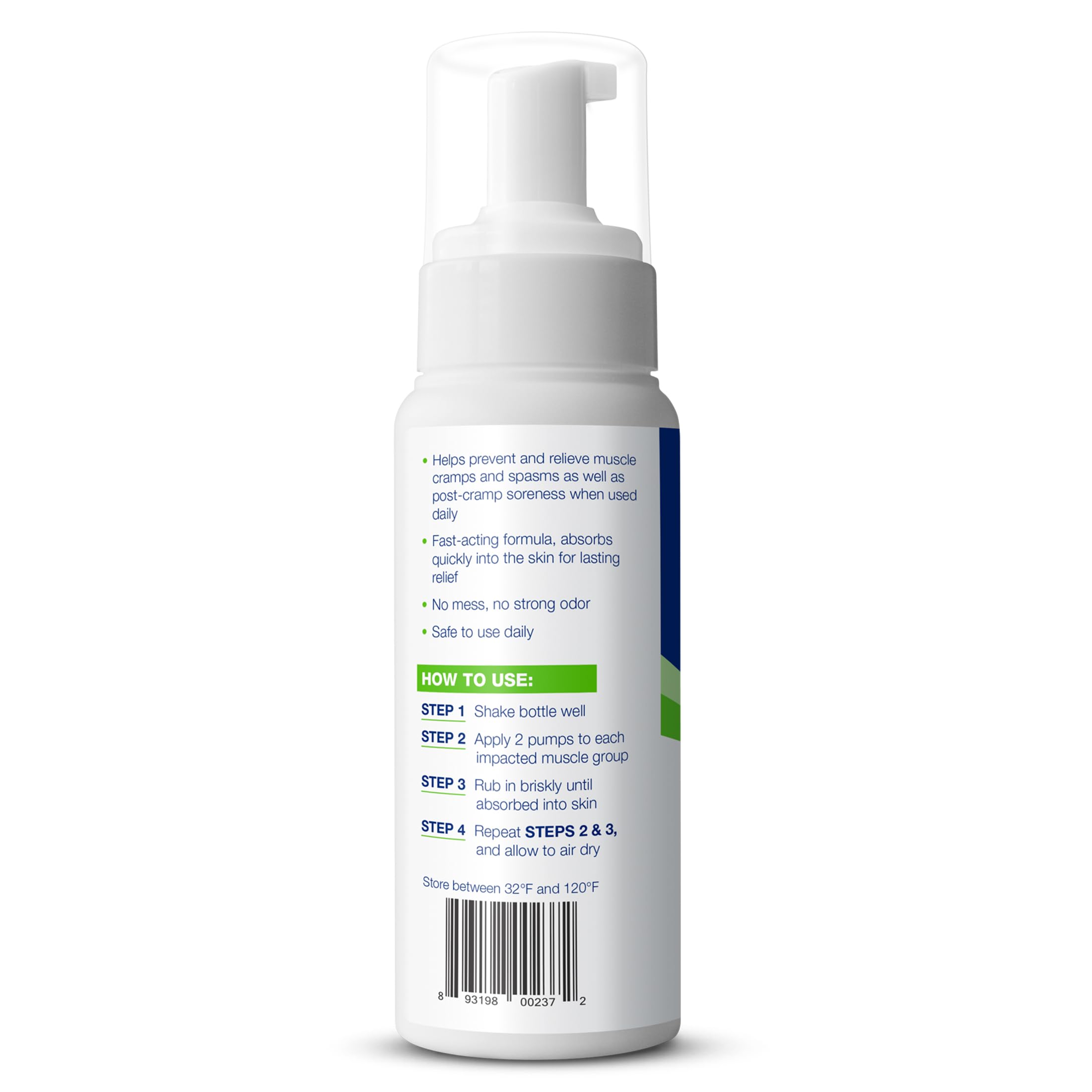 Theraworx Relief for Muscle Cramps Foam Fast-Acting Muscle Spasm, Leg Soreness with Magnesium Sulfate - 7.1 oz - 1 Count Theraworx Au supplements