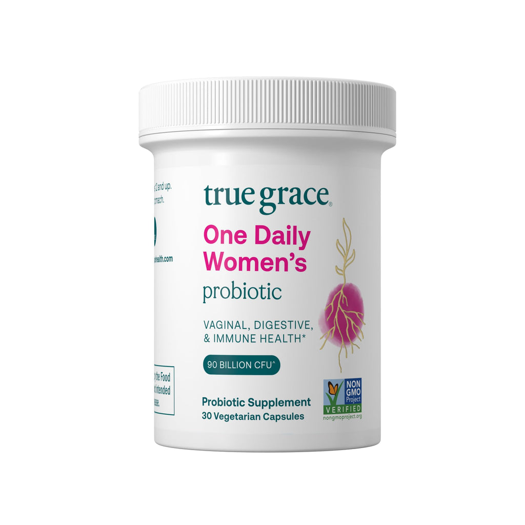 True Grace One Daily Women’s Probiotic - 30 Vegetarian Capsules - 90 Billion CFU - Digestive, Vaginal & Immune Health - Gluten & Soy Free True Grace Au supplements