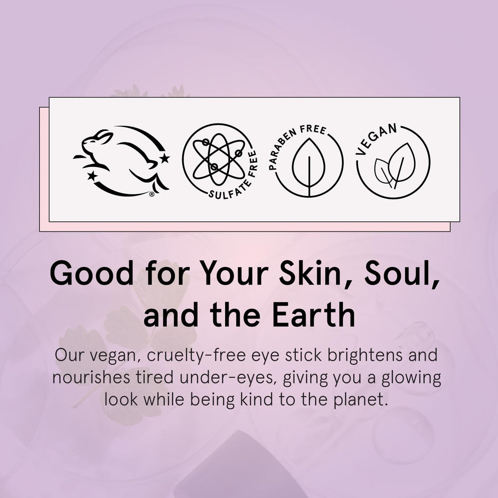 grace & stella Under Eye Brightener Balm Stick - Travel Size Toiletries - Retinol & Caffeine Eye Cream