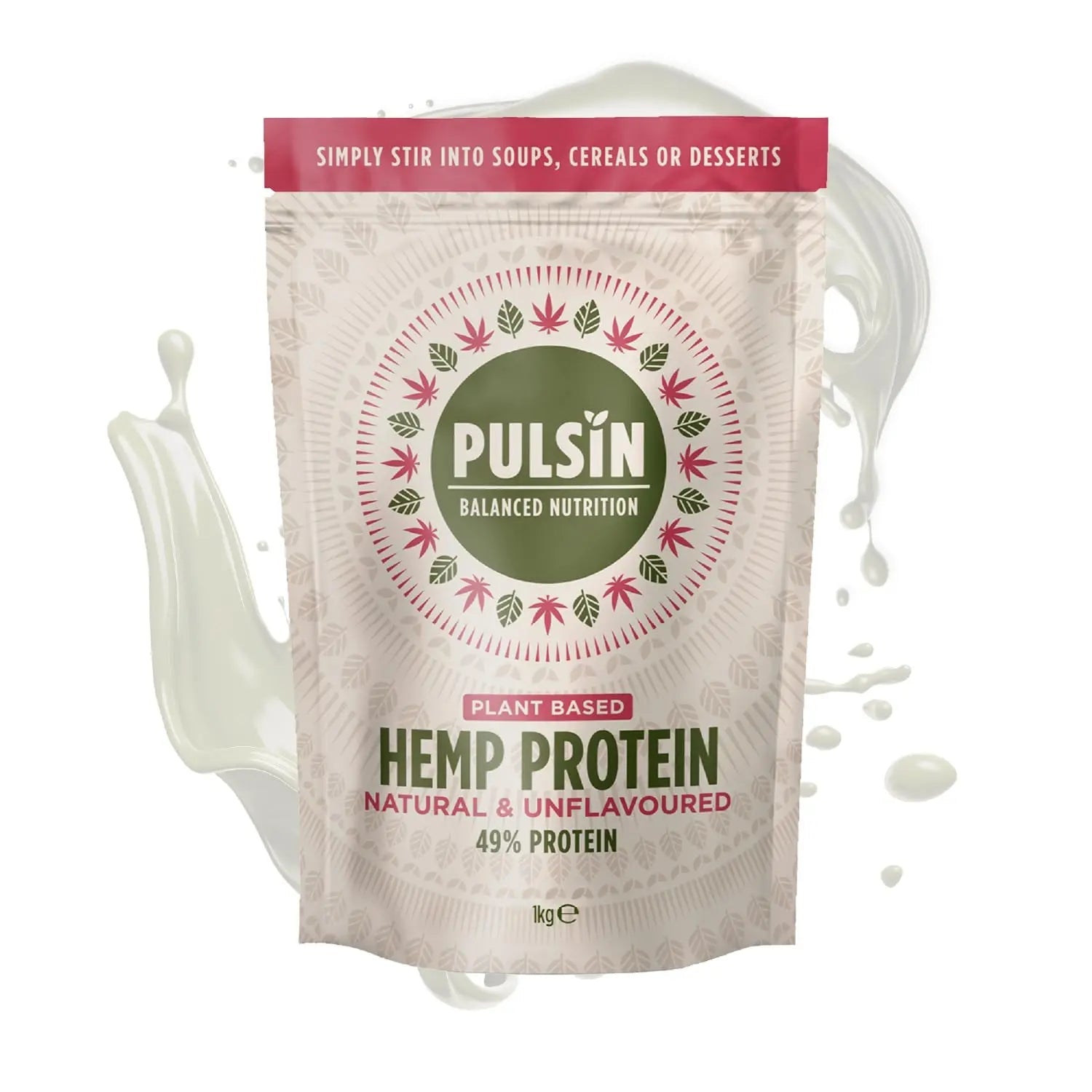 Pulsin - Natural Unflavoured Vegan Hemp Protein Powder - 1kg - 4.9g Protein, 0.4g Carbs, 35 Kcal Per Serving Pulsin Au supplements