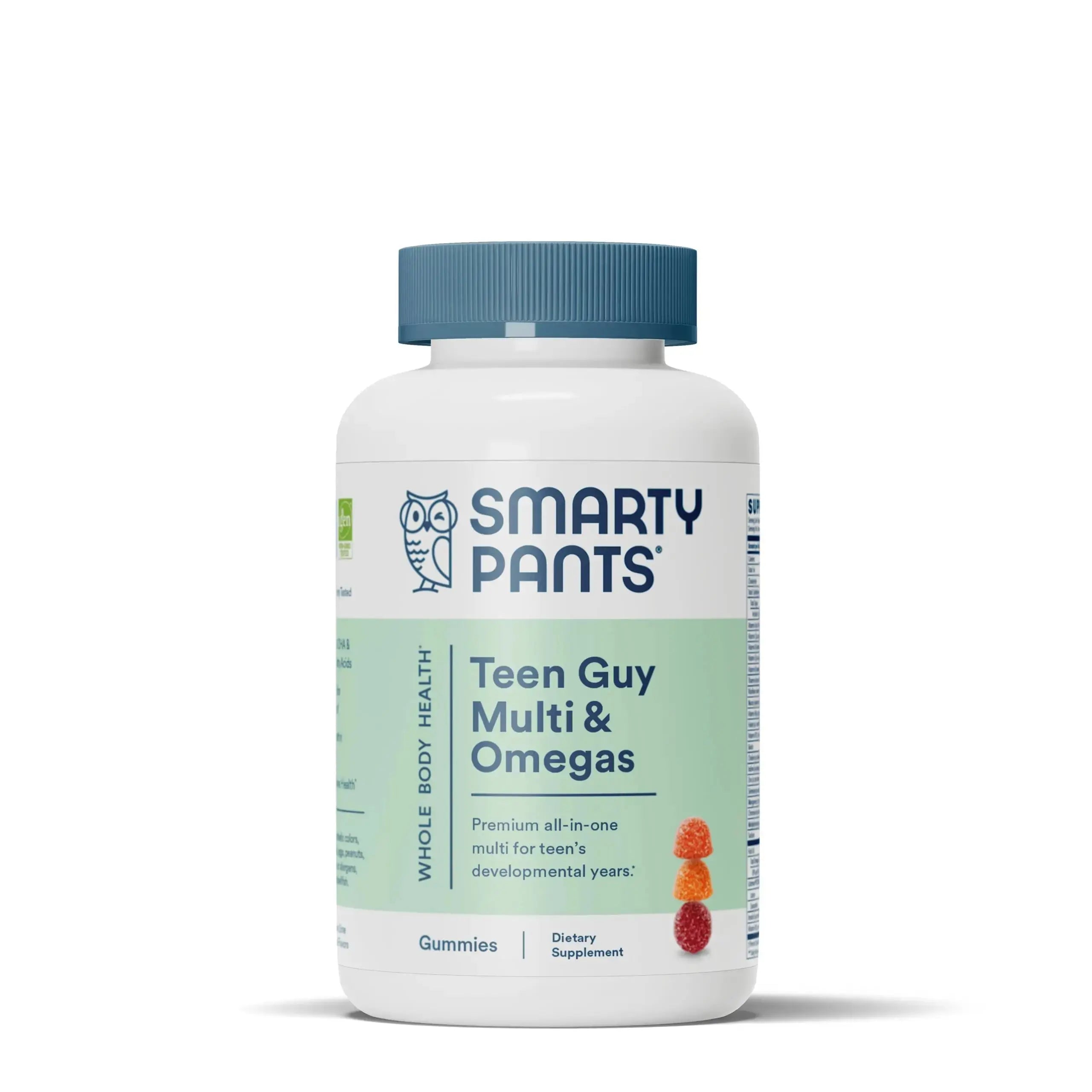 SmartyPants Women's Multivitamin Gummies, Sugar Free: Biotin, Methylfolate, Omega 3 (ALA), Vitamin D & Teen Guy Multivitamin Gummies: Omega 3 Fish Oil (EPA/DHA), Vitamin D3, C, Vitamin B12, B6 SmartyPants Au supplements