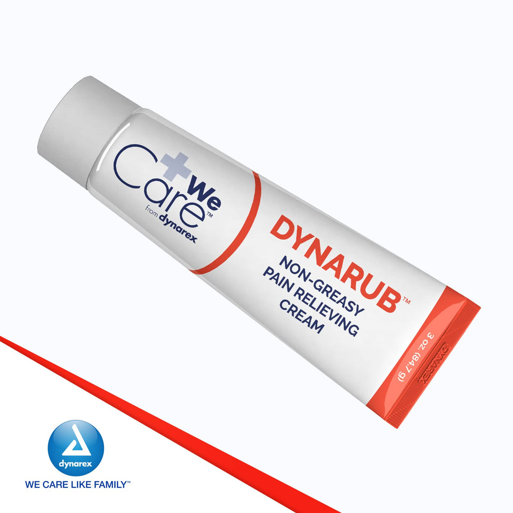 Dynarex DynaRub Cream - Mentholated Topical Muscle Pain Relief Cream - 10% Menthol, 15% Methyl Salicylate - Helps Soothe Joint Swelling & Soreness - Cooling, Non-Greasy Formula - 3oz, 1 Tube Dynarex Au supplements