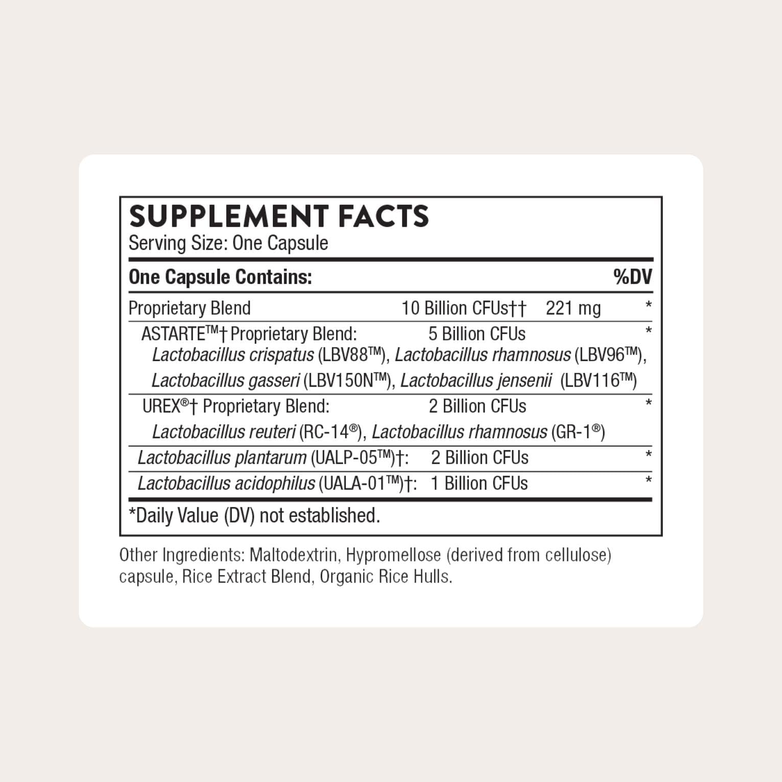 THORNE - Women's Daily Probiotic* - Shelf Stable Probiotic Supplement - Promotes Everyday Immune, Cardiovascular & Metabolic Health