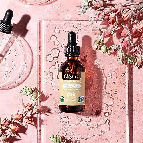 Cliganic Organic Argan Oil for Hair, Face & Skin (1oz) - 100% Pure, Cold Pressed Cliganic Au supplements