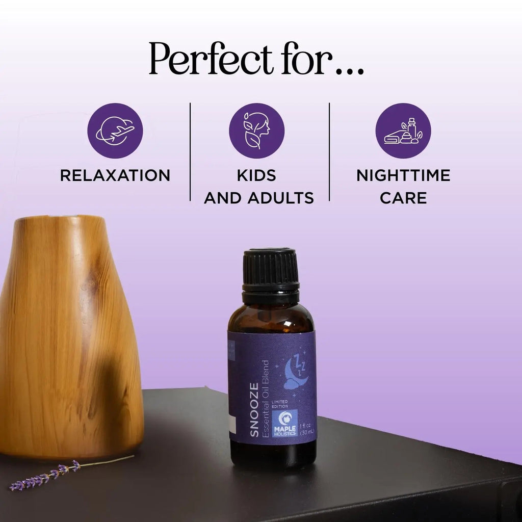 Sleep Essential Oil Blend for Diffuser - Snooze Blend Essential Oil for Sleep with Roman Chamomile Maple Holistics Au supplements