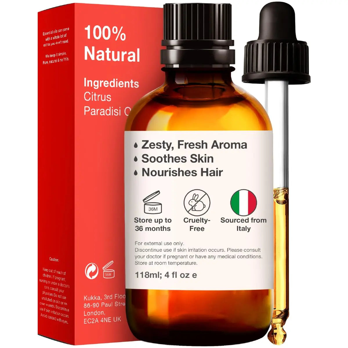 Kukka Grapefruit Essential Oil for Diffuser - 100% Natural Grapefruit Essential Oil for Skin KUKKA essential oils Au supplements