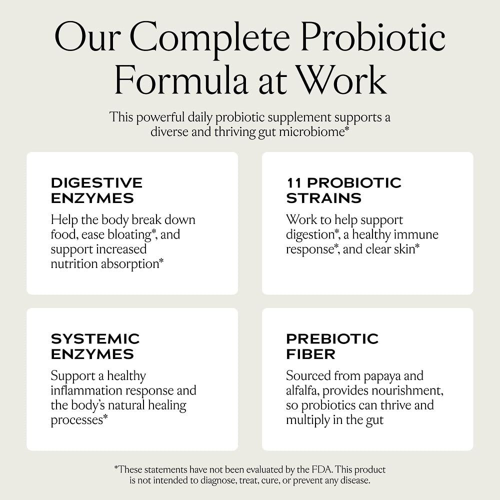 SAKARA Complete Probiotic - Prebiotics and Probiotics for Women Digestive Health Supplements, Supports Bloating, Immune System & Skin Radiance, Gut Health for Women with 3 Billion CFU's - 180 Capsules SAKARA Au supplements