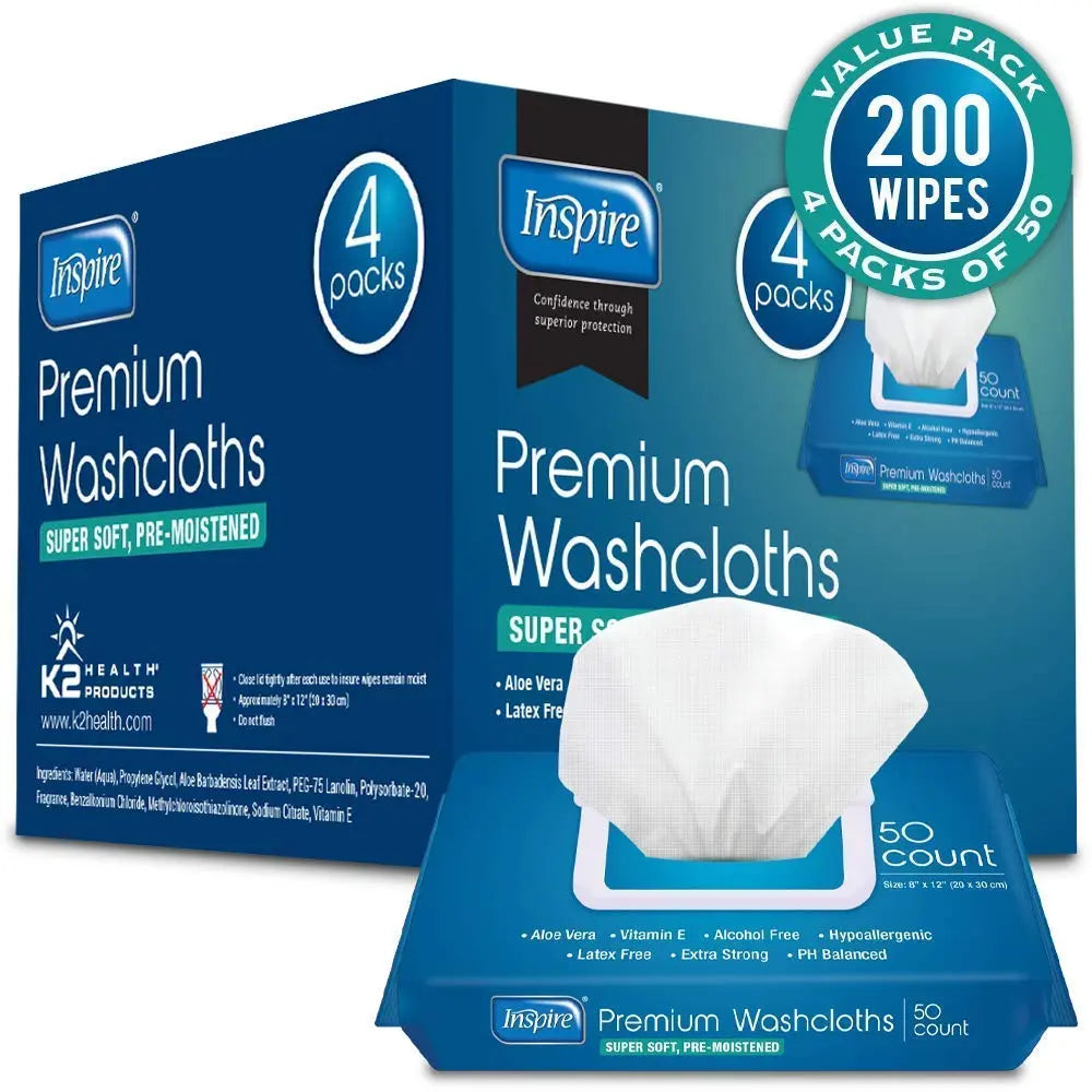 Inspire Adult Wet Wipes, Adult Wash Cloths, Adult Wipes for Incontinence Inspire Au supplements