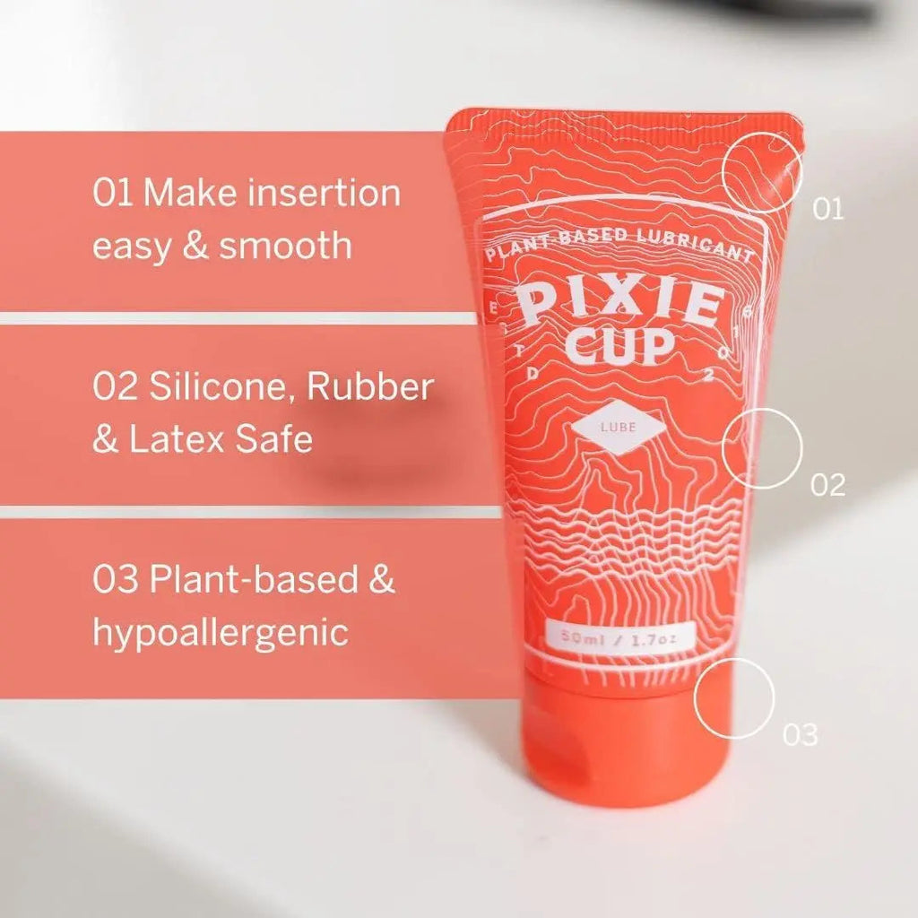 Pixie Menstrual Cup Lube - Make it Easy to Insert Your Period Cups - All Natural Water Based Lubricant Pixie Cup Au supplements