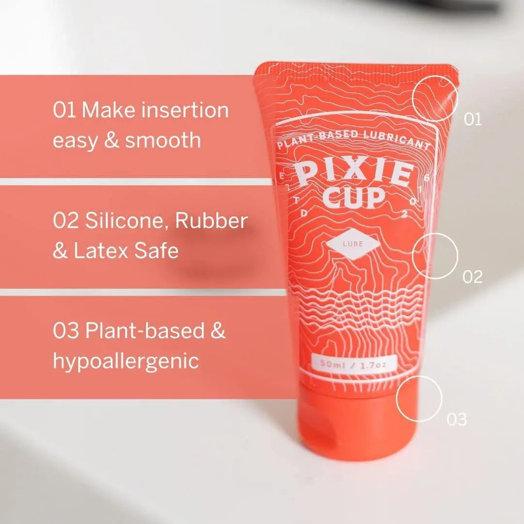Pixie Menstrual Cup Lube - Make it Easy to Insert Your Period Cups - All Natural Water Based Lubricant Pixie Cup Au supplements