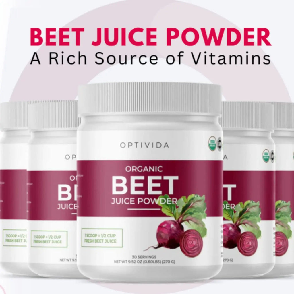 OPTIVIDA Nitric Oxide Beet Powder Organic | All Natural Beets Roots Supplements OPTIVIDA Au supplements
