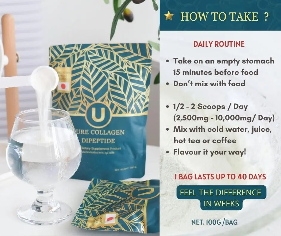 U+ Pure Collagen Dipeptide Supplement - Advanced Hydrolyzed Collagen Powder for Skin, Hair U+ Pure Collagen Au supplements