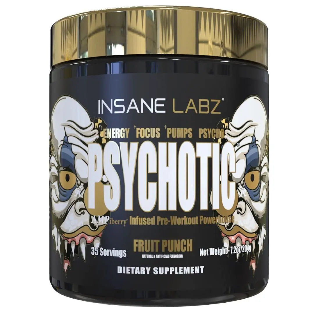Insane Labz Psychotic Gold and Insane Veinz Gold Pre Workout Nitric Oxide Booster Stack Insane Labz Au supplements