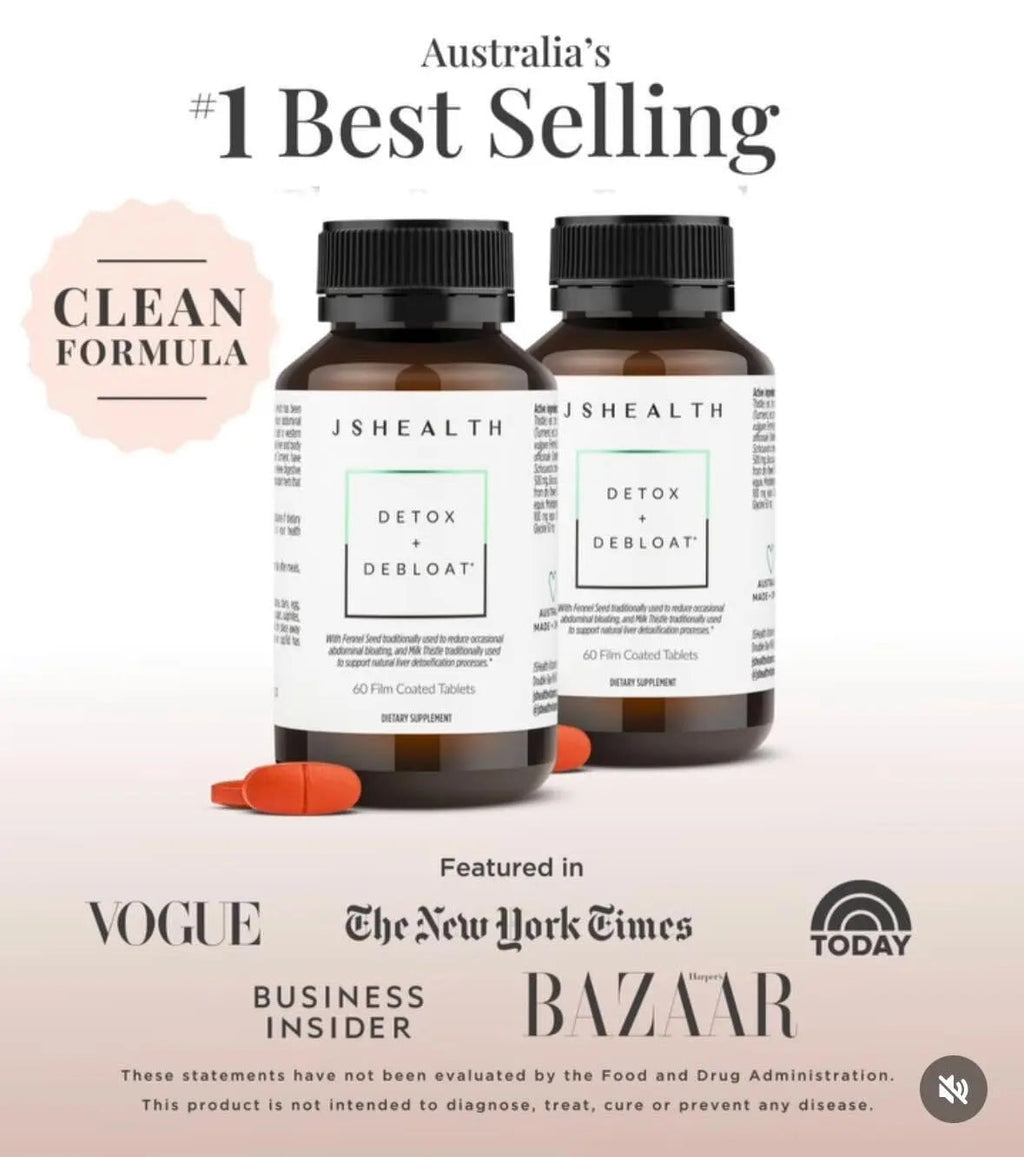 JSHealth Vitamins Detox and Debloat Liver Health Formula | Liver Detox Pills | Debloating JSHealth Au supplements