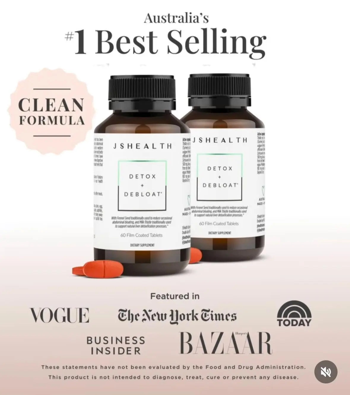 JSHealth Vitamins Detox and Debloat Liver Health Formula | Liver Detox Pills | Debloating JSHealth Au supplements