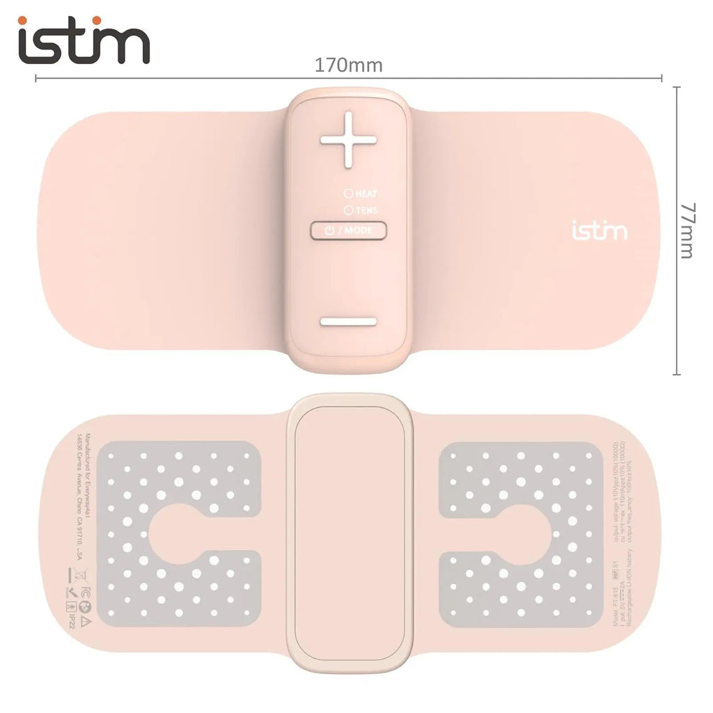 iStim S1 Wireless TENS Unit for Menstrual Relief – Period Pain Relief Device for Period Cramps and Back Pain, TENS Machine with Heat, Rechargeable Drug-Free TENS Massager with Japanese Gel Pads iSTIM Au supplements