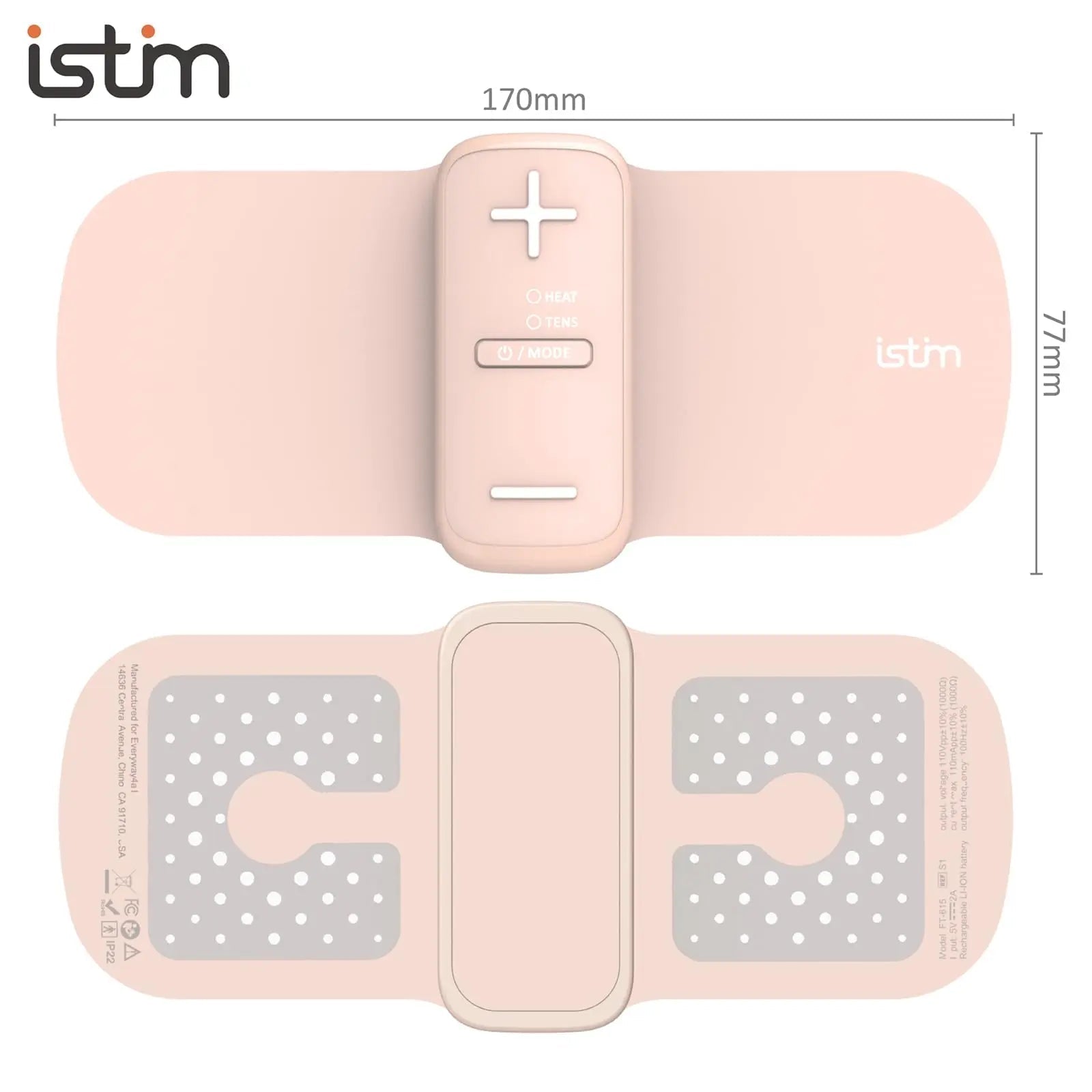 iStim S1 Wireless TENS Unit for Menstrual Relief – Period Pain Relief Device for Period Cramps and Back Pain, TENS Machine with Heat, Rechargeable Drug-Free TENS Massager with Japanese Gel Pads iSTIM Au supplements