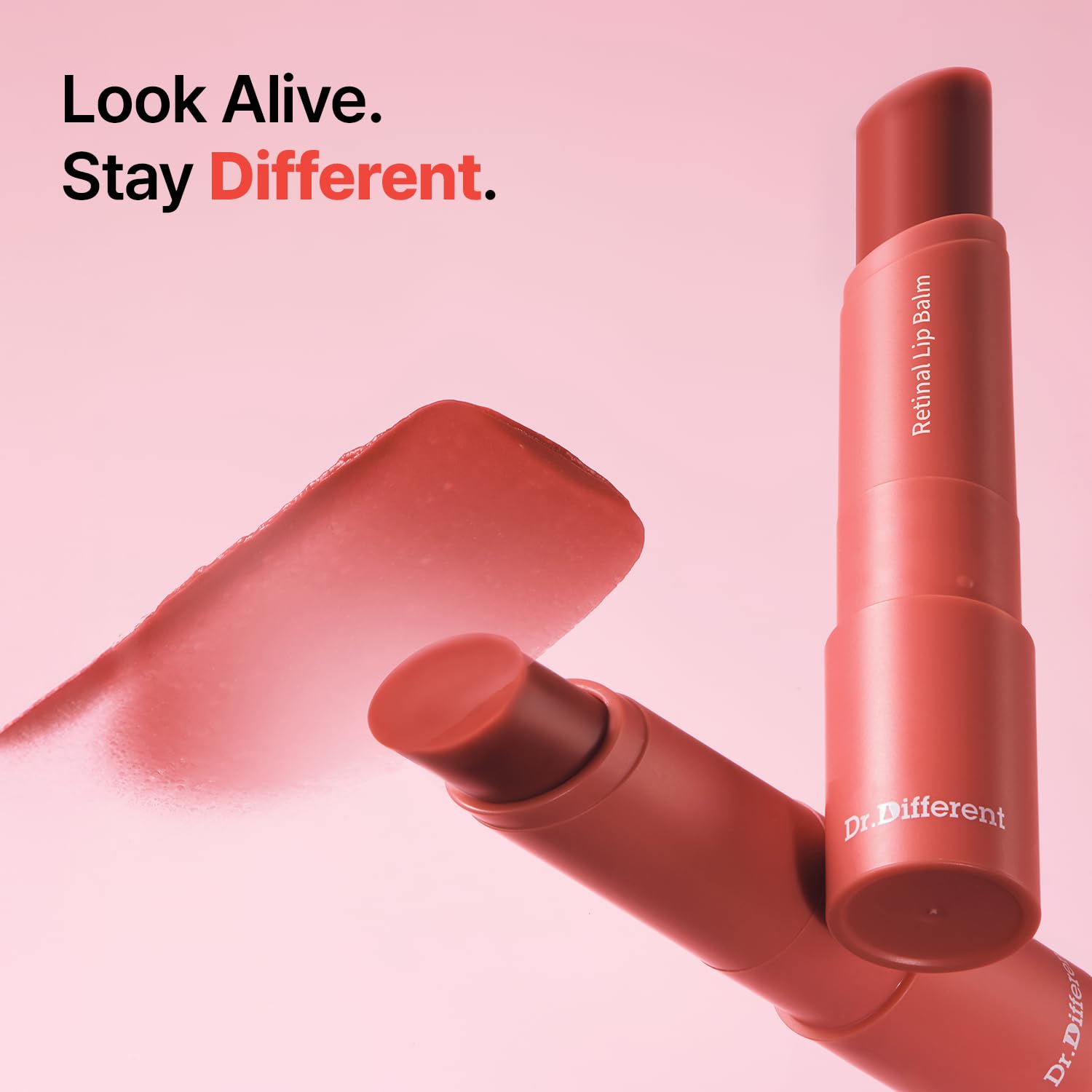 Dr.Different Retinal Lip Balm Tinted, Anti-Wrinkle Lip Treatment with Deep Hydration & Long-Lasting Moisture